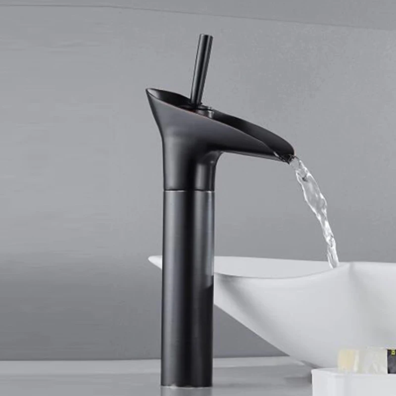 Bathroom Faucet Water Tap Sink Basin Faucets Single Handle with Two Pipes Luxury Tall European Taps | Обустройство дома
