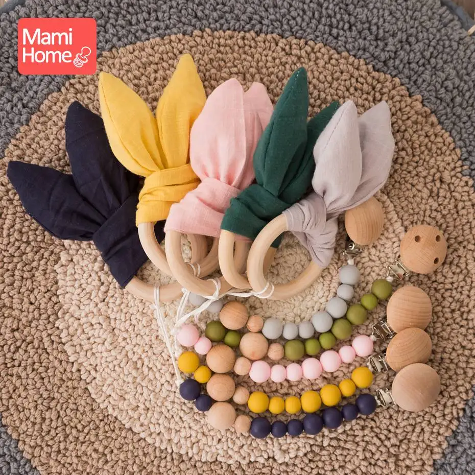 Mamihome 1PC Safe and Natural Teething Wood Silicone Pacifier Strengthening Tooth Training Rabbit Ear Shape Same Color Pacifier
Mamihome 1PC Safe and Natural Teething Wood Silicone Pacifier Strengthening Tooth Training Rabbit Ear Shape Same Color Pacifier