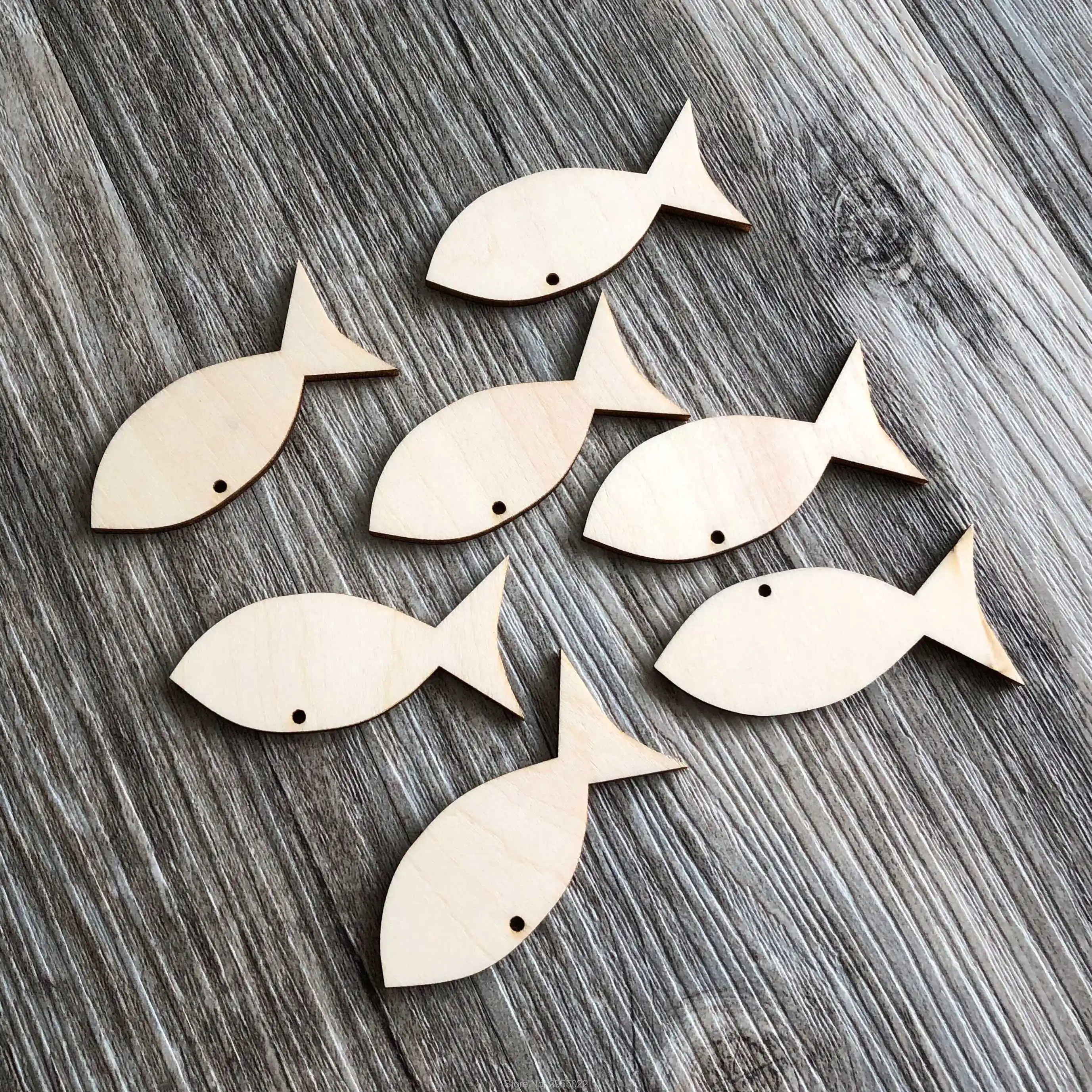 unfinished wood fish