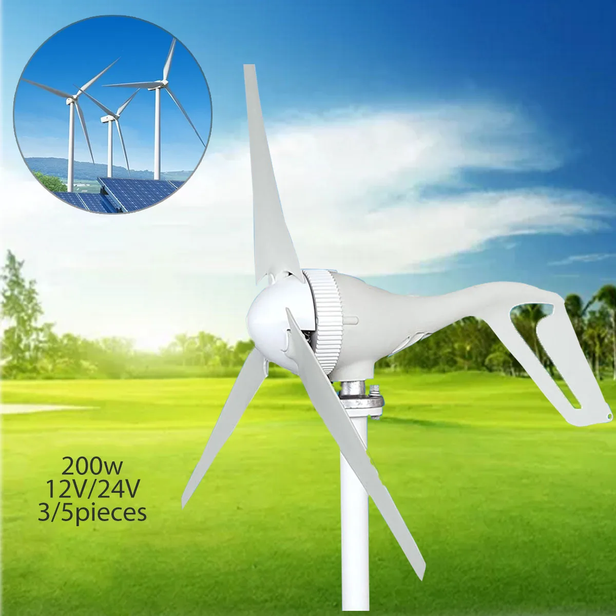 12/24v 200W Vertical Axis Wind Turbine Generator VAWT Boat Garden Home Residential Use
12/24v 200W Vertical Axis Wind Turbine Generator VAWT Boat Garden Home Residential Use