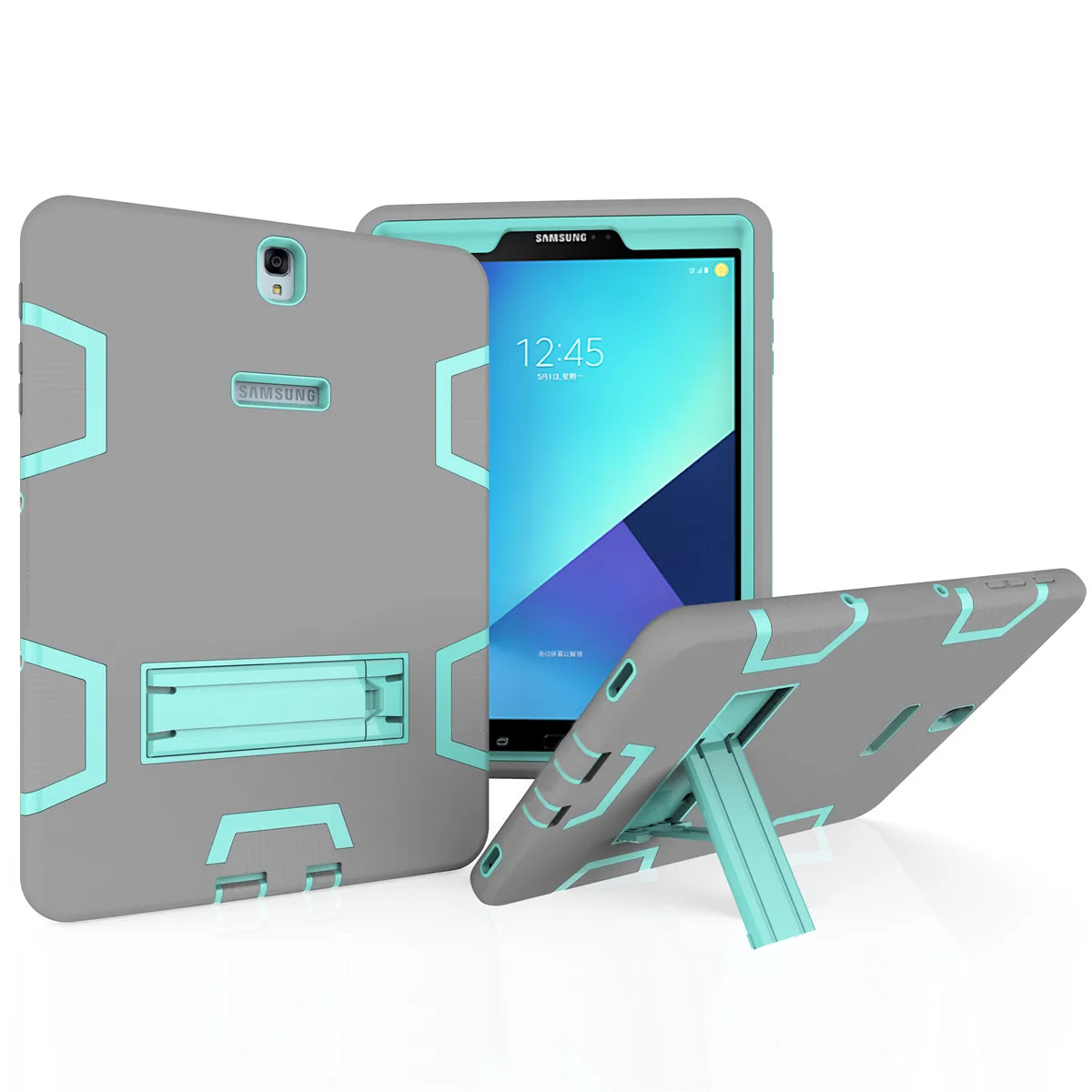 Soft Silicone+PC Tablets cases For Samsung Galaxy Tab S3 9.7 T820 T825 Tablet Case Anti-scratch Tablet Cover with Kickstand
Soft Silicone+PC Tablets cases For Samsung Galaxy Tab S3 9.7 T820 T825 Tablet Case Anti-scratch Tablet Cover with Kickstand