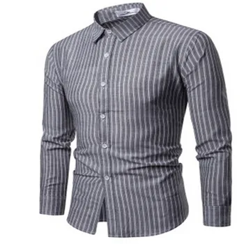 2019 NEW Fashion Men Shirts Slim Fit Long Sleeve V-Neck Formal Button Casual Striped Shirt Business Shirt Tops
2019 NEW Fashion Men Shirts Slim Fit Long Sleeve V-Neck Formal Button Casual Striped Shirt Business Shirt Tops