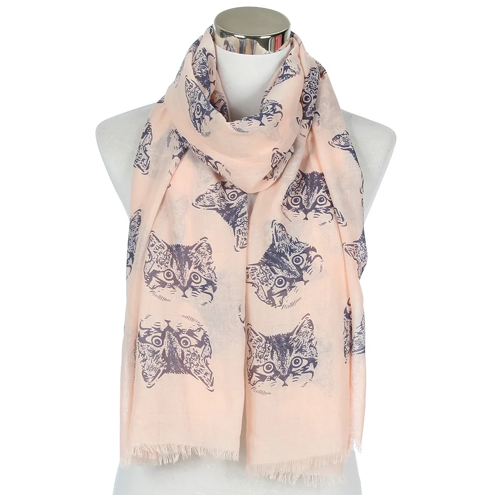 OLOME Fashion Cute Cat Face Scarf Shawls Women Female Animal Print Scarves Echarpe Foulards Muslim Hijab Sjaal
OLOME Fashion Cute Cat Face Scarf Shawls Women Female Animal Print Scarves Echarpe Foulards Muslim Hijab Sjaal