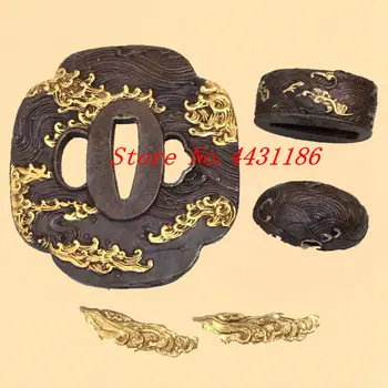 Sea Wave Theme High-grade Brass Tsuba Hand Guard for Japanese Samurai Katana or Wakizashi Metal Crafts Sword DIY Fitting Set
Sea Wave Theme High-grade Brass Tsuba Hand Guard for Japanese Samurai Katana or Wakizashi Metal Crafts Sword DIY Fitting Set
