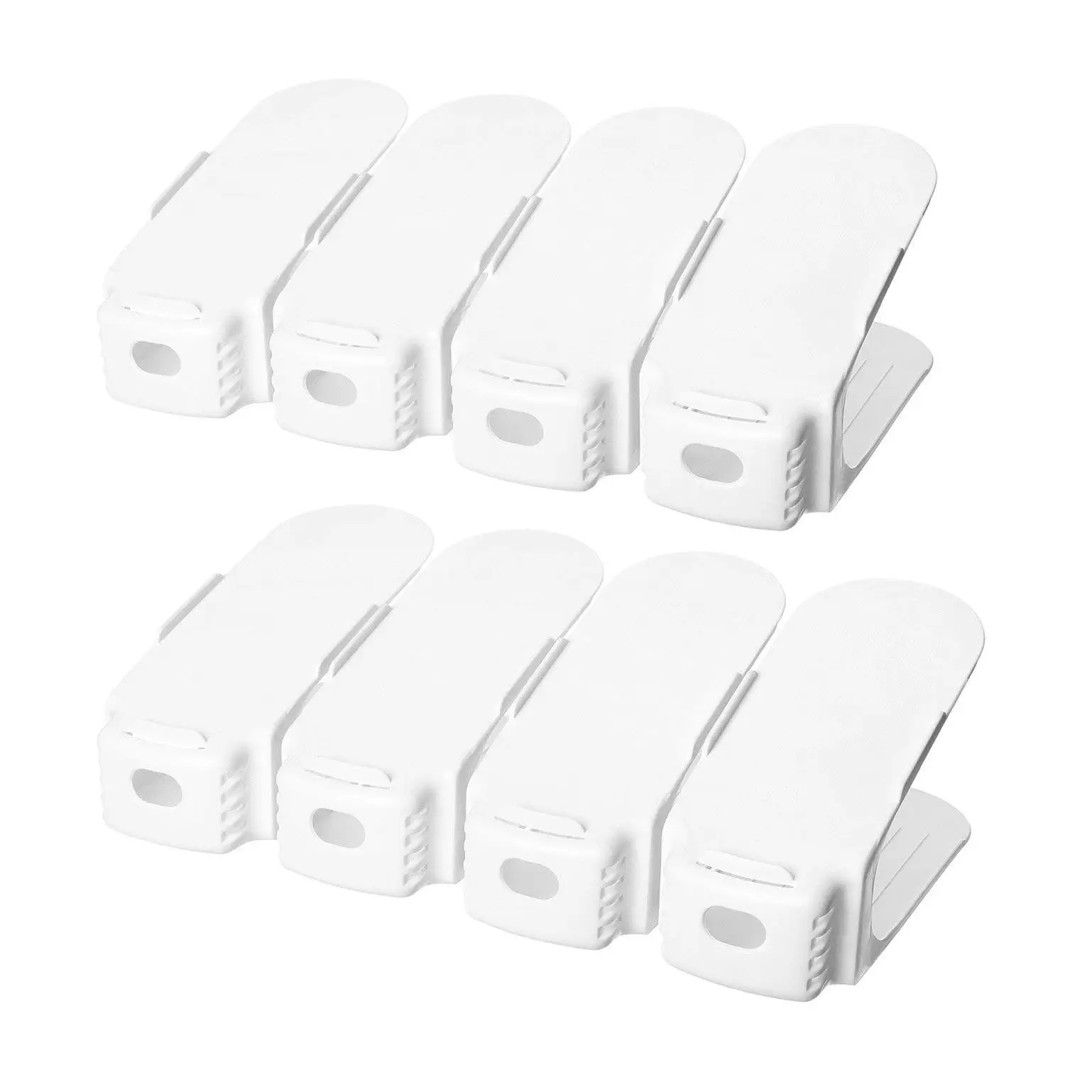 8Pcs Shoe Slots Organizer Shoe Storage Rack Space Saver Plastic White 25 X 10 X 12 cm
8Pcs Shoe Slots Organizer Shoe Storage Rack Space Saver Plastic White 25 X 10 X 12 cm