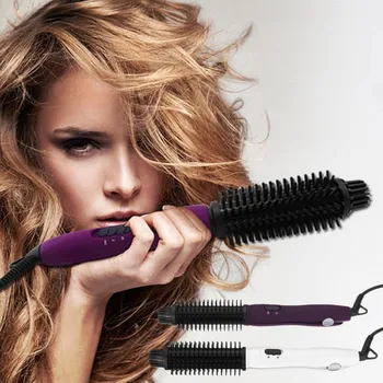 

Hair Straightener Curler 4in1 Wand Curling Iron Brush Roller Dual Ionic Ceramic Professional EU Plug 100-240V Rapid Heating Safe