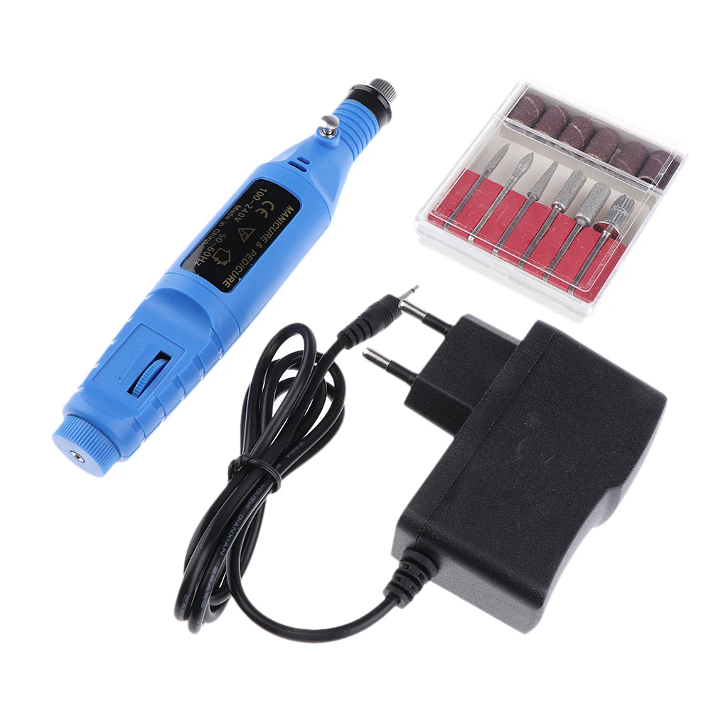 Nail Art Drill Treatments Kit Machine Electric File Buffer Bits Acrylics Manicure Pedicure Hands & Nails Repair EU Plug - Blue
Nail Art Drill Treatments Kit Machine Electric File Buffer Bits Acrylics Manicure Pedicure Hands & Nails Repair EU Plug - Blue