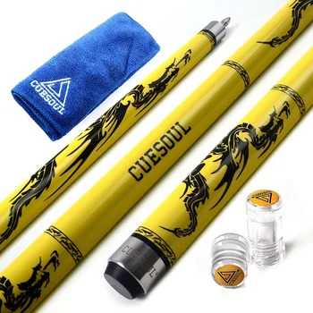 CUESOUL SOOCOO Series 58" 19oz 11.5/12.75mm Cue Tip Maple Snooker Pool Cue Stick Set With Joint/Shaft Protector And Cue Towel
CUESOUL SOOCOO Series 58" 19oz 11.5/12.75mm Cue Tip Maple Snooker Pool Cue Stick Set With Joint/Shaft Protector And Cue Towel