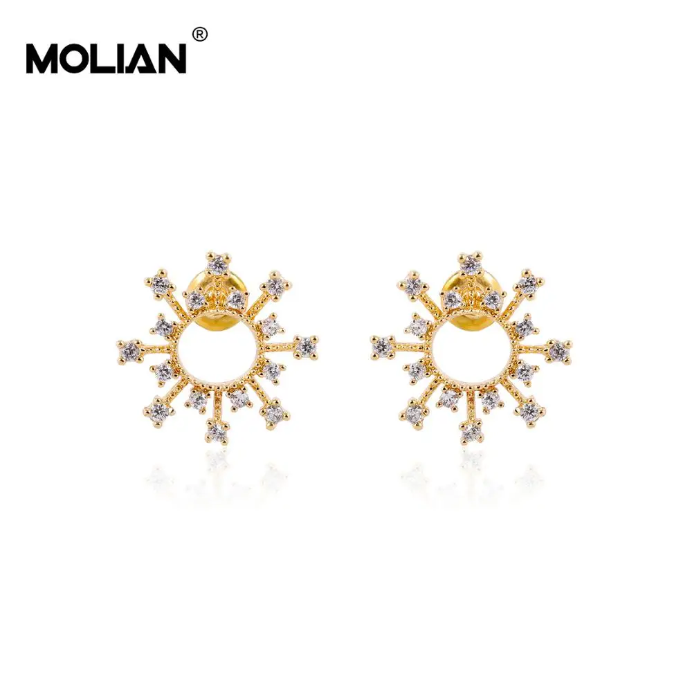 MOLIAN Cubic Zirconia Silver Copper Gold Romantic jewelry Small stud earrings for women Delicate accessories
MOLIAN Cubic Zirconia Silver Copper Gold Romantic jewelry Small stud earrings for women Delicate accessories
