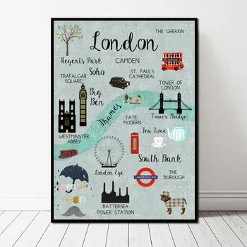 Landscape England London Collage Poster Art Canvas Poster Wall Pictures for Living Room No Frame
Landscape England London Collage Poster Art Canvas Poster Wall Pictures for Living Room No Frame