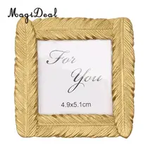 MagiDeal Resin Novelty Gold Feather Small Photo Frame with Back Stand Favor For Wedding Party Birthday Baby Shower Home Decor
MagiDeal Resin Novelty Gold Feather Small Photo Frame with Back Stand Favor For Wedding Party Birthday Baby Shower Home Decor