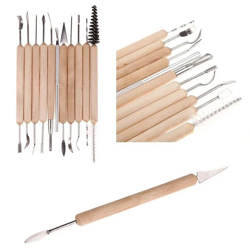Polymer Shapers Clay Sculpting Kit Wax Carving Pottery Ceramic Tools 11 Pcs Sculpt Smoothing Modeling Carved Tool Perfect
Polymer Shapers Clay Sculpting Kit Wax Carving Pottery Ceramic Tools 11 Pcs Sculpt Smoothing Modeling Carved Tool Perfect