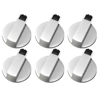 6pcs Stoves Cooker Knobs Oven Knob Zinc alloy Universal Silver Gas Stove Control Knobs Adaptors Oven Rotary Switch Cooking 6mm 
6pcs Stoves Cooker Knobs Oven Knob Zinc alloy Universal Silver Gas Stove Control Knobs Adaptors Oven Rotary Switch Cooking 6mm