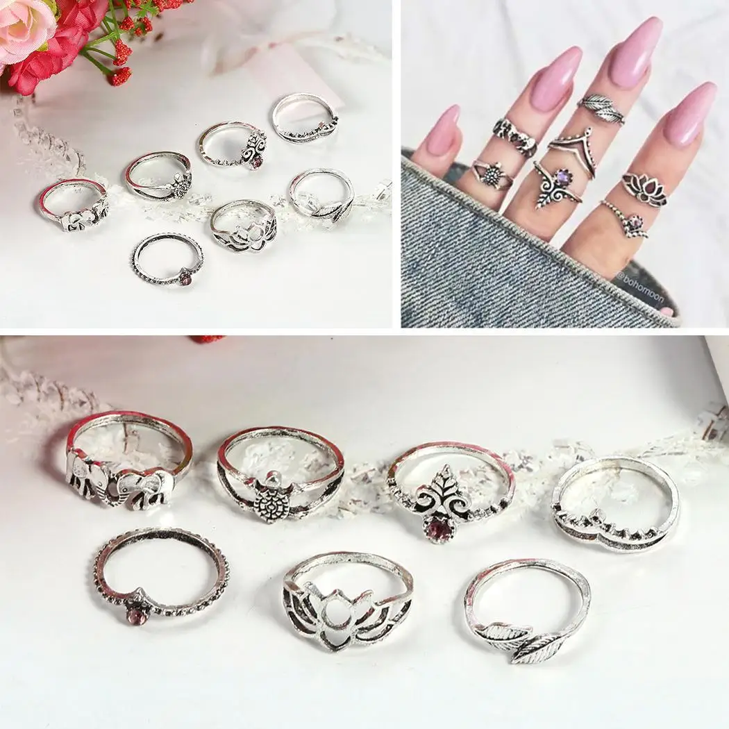 Women Bohemia Style Geometric Shape Hollow Plastic 1.8cm/0.71inch Gem Rings Casual Silver Set
Women Bohemia Style Geometric Shape Hollow Plastic 1.8cm/0.71inch Gem Rings Casual Silver Set