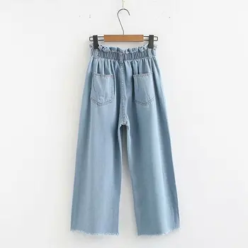 Plus Size Elastic Waist Pockets Wide Leg Pants High Spring Women Casual Loose Denim Pants
Plus Size Elastic Waist Pockets Wide Leg Pants High Spring Women Casual Loose Denim Pants