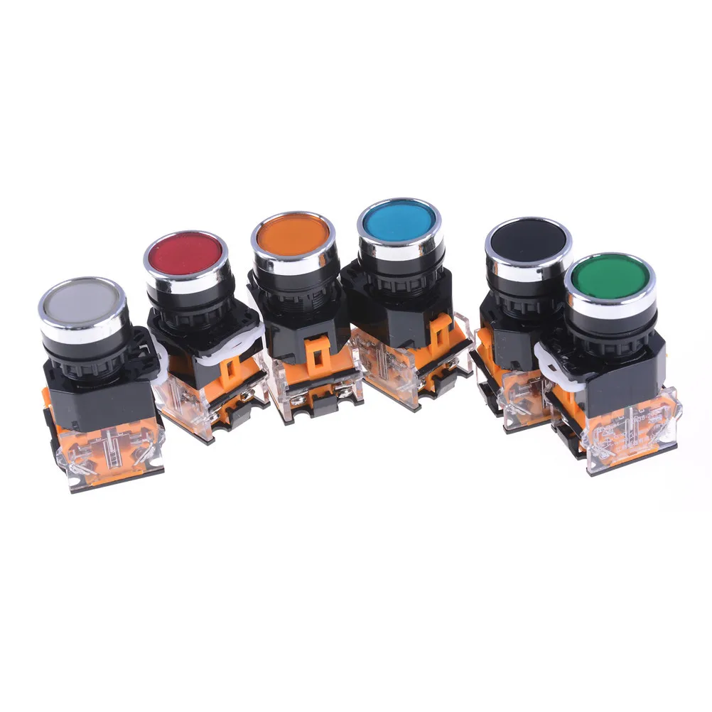 22mm LA38 Flat Head Push Button Switch 1NO 1NC Momentary Push Button Switches LA38-11 6 Colors Normal Open + Normal Closed
22mm LA38 Flat Head Push Button Switch 1NO 1NC Momentary Push Button Switches LA38-11 6 Colors Normal Open + Normal Closed