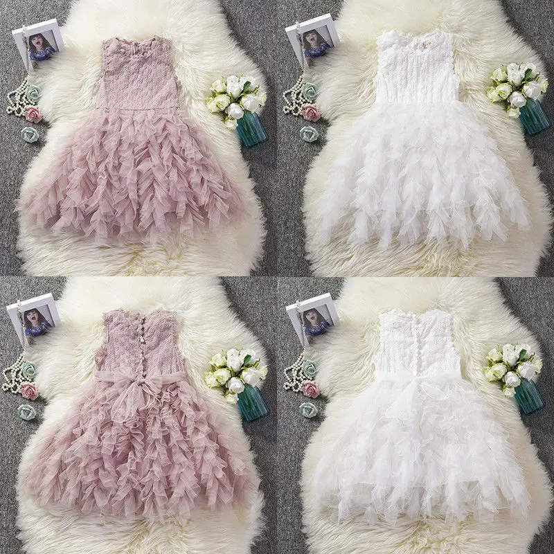 Princess Formal Infant Kids Baby Girls Party Dress 1-6Y Lace Ruffles Sleeveless Knee-Length Tutu Dress 2 Colors
Princess Formal Infant Kids Baby Girls Party Dress 1-6Y Lace Ruffles Sleeveless Knee-Length Tutu Dress 2 Colors