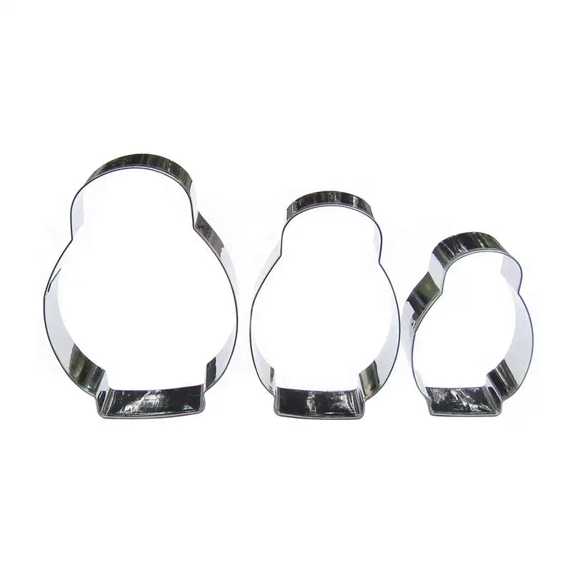 Matryoshka shape 3 piece Cookie cutting molds, baking tools, cake decorating soft candy tools.
Matryoshka shape 3 piece Cookie cutting molds, baking tools, cake decorating soft candy tools.