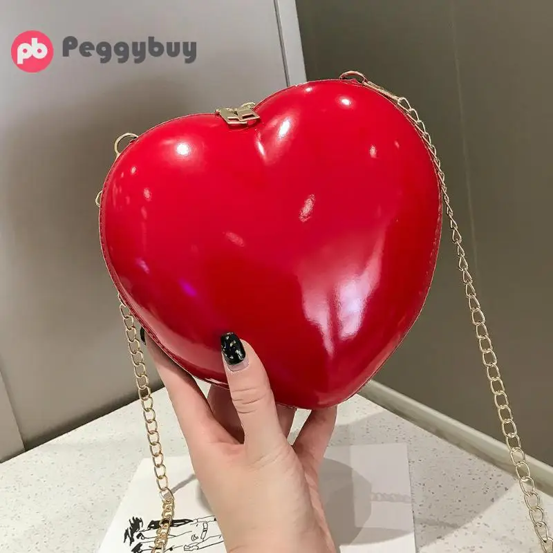 Casual Solid Color Girls Love Heart Shaped Women Shoulder Chain Messenger Bags Large Capacity Crossbody Handbags Bolsa Femimina
Casual Solid Color Girls Love Heart Shaped Women Shoulder Chain Messenger Bags Large Capacity Crossbody Handbags Bolsa Femimina