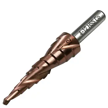 M35 Step Drill 4-12MM Spiral Groove Metal Step Cone Drill Bit Stainless Steel Hole Saw Cutter Wood Power Tool
M35 Step Drill 4-12MM Spiral Groove Metal Step Cone Drill Bit Stainless Steel Hole Saw Cutter Wood Power Tool