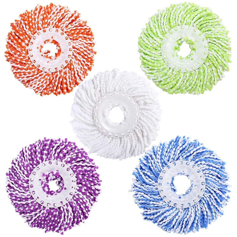 Microfiber Cotton Spin Mop Heads Replacement - 5 Pack Refills Compatible 360 Spinning Magic Mops - Round Shape Standard Size M
Microfiber Cotton Spin Mop Heads Replacement - 5 Pack Refills Compatible 360 Spinning Magic Mops - Round Shape Standard Size M