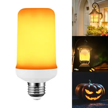 99 LEDs E27 Flame Lamps 3W 85-265V 4 Modes Ampoule LED Flame Effect Light Bulb Flickering Emulation Fire Light Yellow/Blue Flame
99 LEDs E27 Flame Lamps 3W 85-265V 4 Modes Ampoule LED Flame Effect Light Bulb Flickering Emulation Fire Light Yellow/Blue Flame