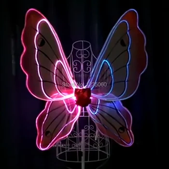Xmas Women dance led costumes RGB light colorfull butterfly glow wings programmable stage dress dj clothes cosplay party wears
Xmas Women dance led costumes RGB light colorfull butterfly glow wings programmable stage dress dj clothes cosplay party wears