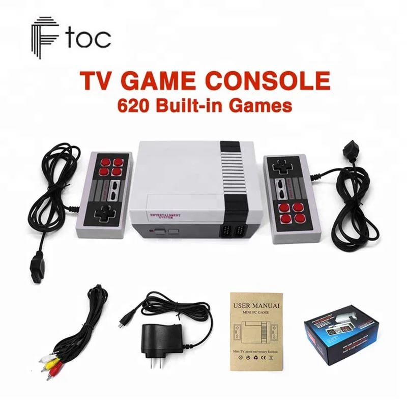 Classic Handheld Mini TV Game Console Family Recreation Video Game Console Gamepad AV Port 8 bit built-in 620 Games PAL & NTSC
Classic Handheld Mini TV Game Console Family Recreation Video Game Console Gamepad AV Port 8 bit built-in 620 Games PAL & NTSC