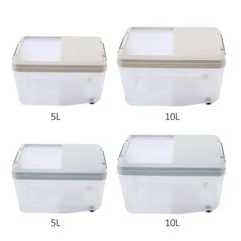 5/10L Storage Box Plastic Grains Container Large Capacity Food Organizer Damp-proof Rice Bucket with Measuring Cup
5/10L Storage Box Plastic Grains Container Large Capacity Food Organizer Damp-proof Rice Bucket with Measuring Cup