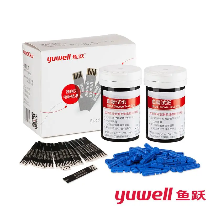 Yuwell 50 Stick Blood Glucose Meter Test Strips and Sterile Lancet Diabetes Glucometer for Health Blood Glucose 710 720 510 520
Yuwell 50 Stick Blood Glucose Meter Test Strips and Sterile Lancet Diabetes Glucometer for Health Blood Glucose 710 720 510 520