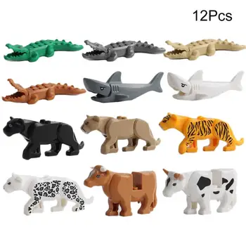 12pcs Crocodile Tiger Cow Buildable Model Kids Animal Large Particle Fit Legoings Animal Model Building Blocks Bricks Kids Toys
12pcs Crocodile Tiger Cow Buildable Model Kids Animal Large Particle Fit Legoings Animal Model Building Blocks Bricks Kids Toys