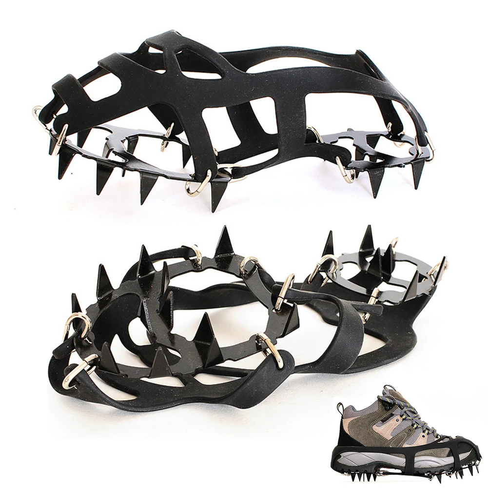 1 Pair Non-Slip Crampons Ice Gripper 18 Teeth Spike Grips Cleats For Ice Snow Climbing Hiking Women Men Boots Shoe Covers
1 Pair Non-Slip Crampons Ice Gripper 18 Teeth Spike Grips Cleats For Ice Snow Climbing Hiking Women Men Boots Shoe Covers