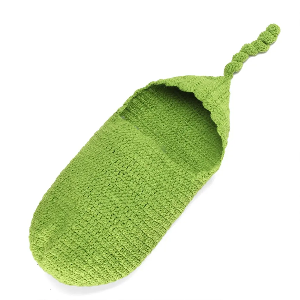 Hand-woven baby hundred days photography props pea pod sleeping bag shape knit suit photography clothes
Hand-woven baby hundred days photography props pea pod sleeping bag shape knit suit photography clothes