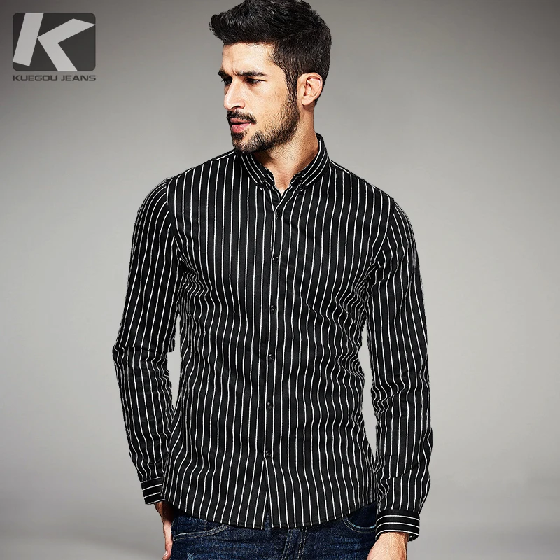 New Spring Mens Fashion Shirts Thick With Velvet Striped Black Luxury Brand Clothing Man's Long Sleeve Clothes Slim Tops 25806
New Spring Mens Fashion Shirts Thick With Velvet Striped Black Luxury Brand Clothing Man's Long Sleeve Clothes Slim Tops 25806