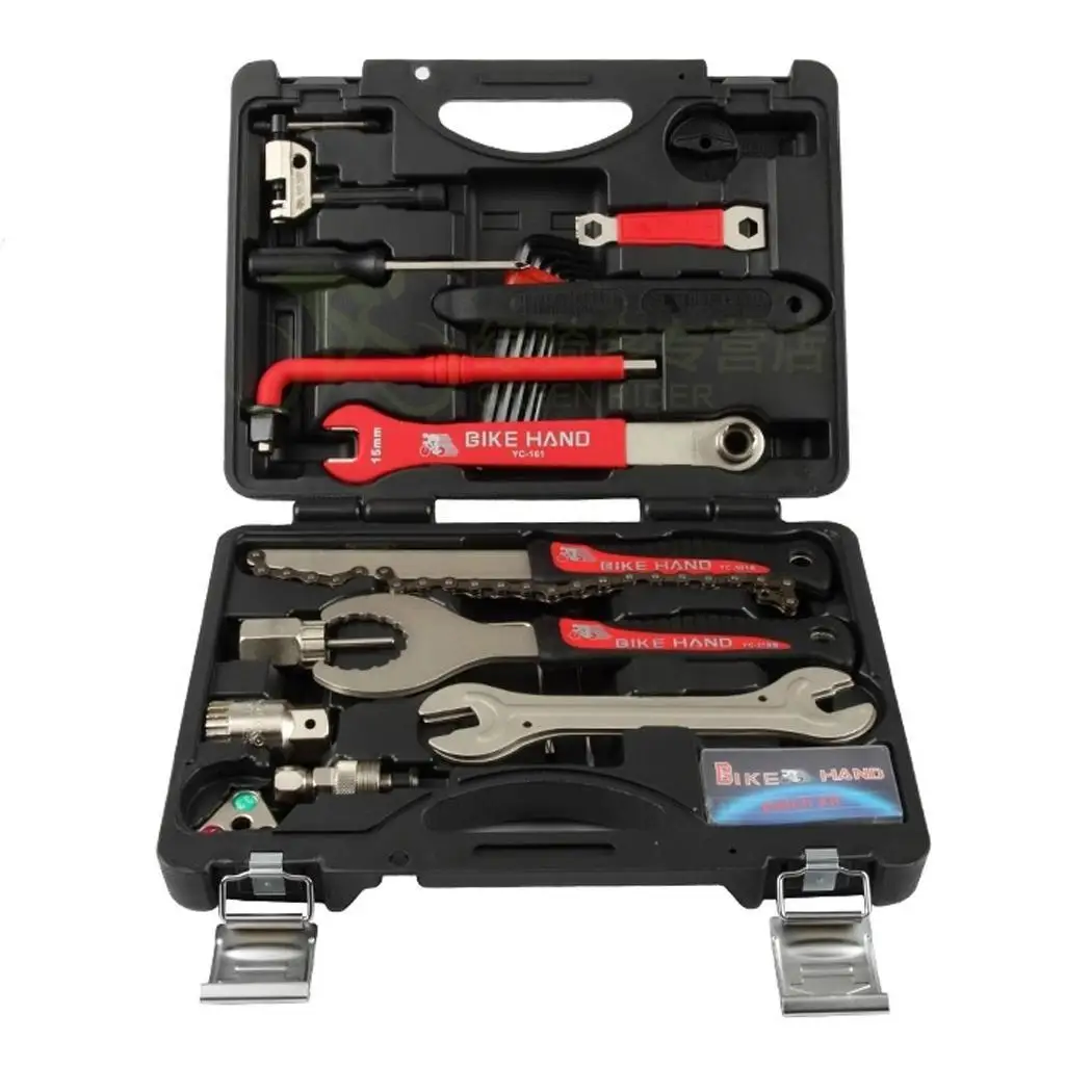 Cycling Repair Tool Kit 25 In 1 Portable Bike Repair Tool Box Set Hex Key Wrench Remover Crank Puller Accessory
Cycling Repair Tool Kit 25 In 1 Portable Bike Repair Tool Box Set Hex Key Wrench Remover Crank Puller Accessory
