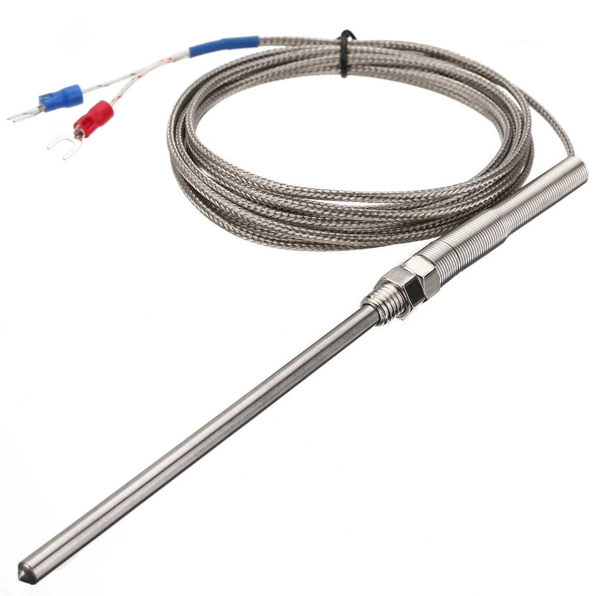 Durable 0~400 C Stainless Steel K type Thermocouple Sensor Mayitr 100mm Probe 3m Wire Length for Temperature Controllers
Durable 0~400 C Stainless Steel K type Thermocouple Sensor Mayitr 100mm Probe 3m Wire Length for Temperature Controllers