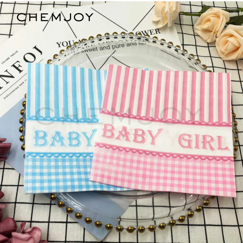 20 Sheets Disposable Tissues Decorative Party Napkins Baptism Gender Reveal Baby Shower Party Tableware Decor Decoupage Supplies
20 Sheets Disposable Tissues Decorative Party Napkins Baptism Gender Reveal Baby Shower Party Tableware Decor Decoupage Supplies