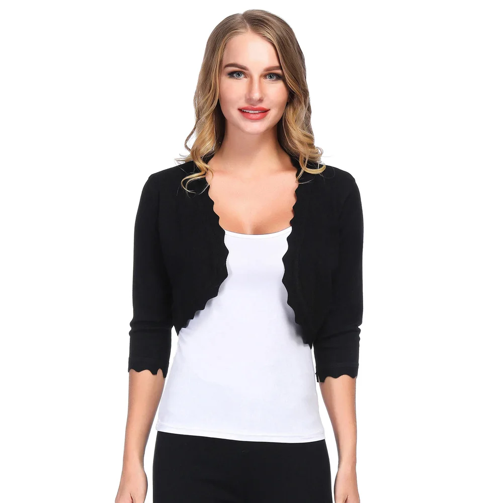 Women Coat Comfy 3/4 Sleeve Navy Blue tops Open Stitch Front Cotton Shrug Bolero Cropped Length Tops Woman Outerwear
Women Coat Comfy 3/4 Sleeve Navy Blue tops Open Stitch Front Cotton Shrug Bolero Cropped Length Tops Woman Outerwear