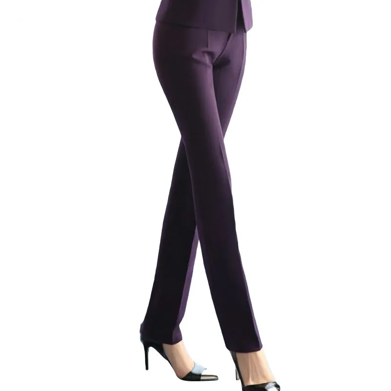 Trousers Women Formal Large New Office Ladies Thin Solid Color Pants Navy Blue Mid Size Black Purple Pantalon Mujer Femme
Trousers Women Formal Large New Office Ladies Thin Solid Color Pants Navy Blue Mid Size Black Purple Pantalon Mujer Femme