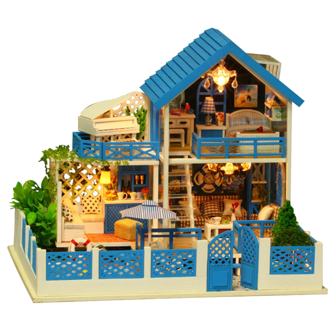Kids DIY Creative Handmade Theme Wooden Cabin Assembly Building Model Toy Set with Light and Music Gift- A Trip of Aegean Sea
Kids DIY Creative Handmade Theme Wooden Cabin Assembly Building Model Toy Set with Light and Music Gift- A Trip of Aegean Sea