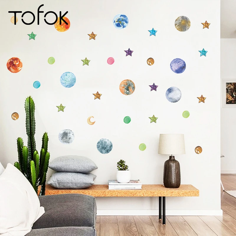 Tofok Milky Way Star Planet DIY Wall Sticker Vinyl Space Home Decor for Kids Room Study PVC Nursery Office Window Mural Decal
Tofok Milky Way Star Planet DIY Wall Sticker Vinyl Space Home Decor for Kids Room Study PVC Nursery Office Window Mural Decal
