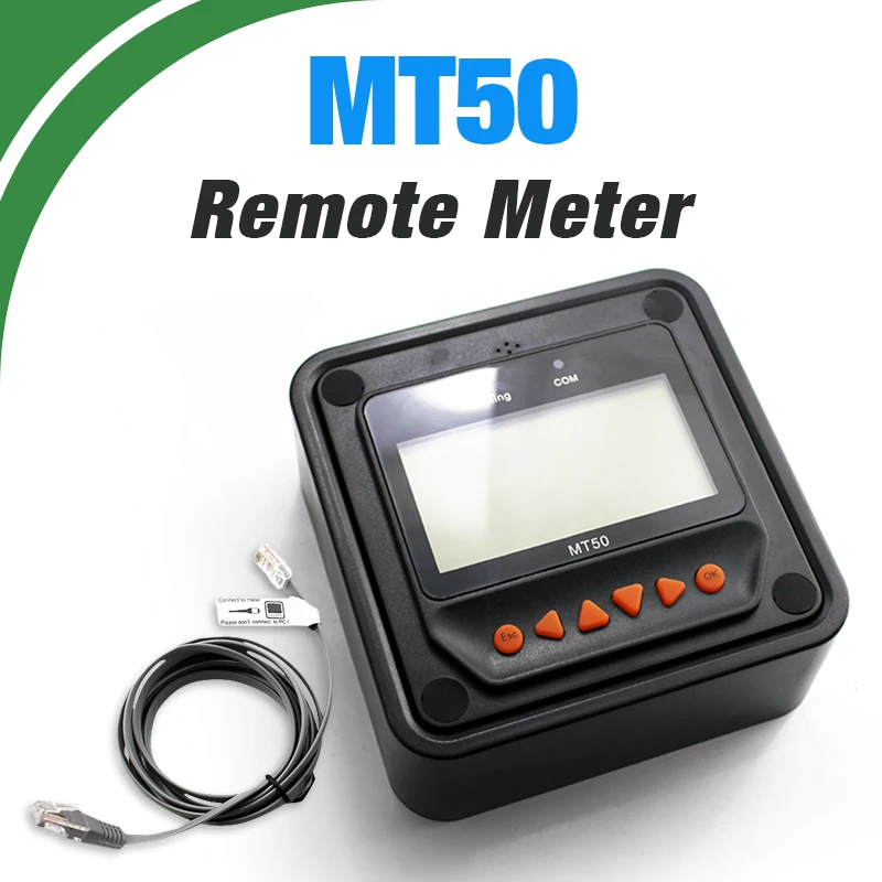 MT-50 Remote Meter Display for EPever EPsolar MPPT Solar Charge Controller Tracer-AN Tracer-BN TRIRON XTRA ViewStar-AU BN Series
MT-50 Remote Meter Display for EPever EPsolar MPPT Solar Charge Controller Tracer-AN Tracer-BN TRIRON XTRA ViewStar-AU BN Series