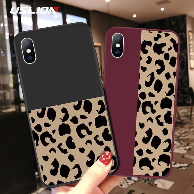 USLION Fashion Leopard Print Cover For iPhone XS Max XR X Phone Cases For iPhone 8 7 6 6s plus 5 5s SE Soft TPU Silicon Case
USLION Fashion Leopard Print Cover For iPhone XS Max XR X Phone Cases For iPhone 8 7 6 6s plus 5 5s SE Soft TPU Silicon Case