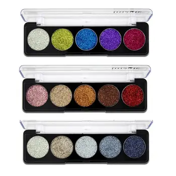 5 Colors Glitter Powder Sequin Eye Shadow Palette Stage Cosmetics Flashlight Powder Eye Shadow Palette
5 Colors Glitter Powder Sequin Eye Shadow Palette Stage Cosmetics Flashlight Powder Eye Shadow Palette