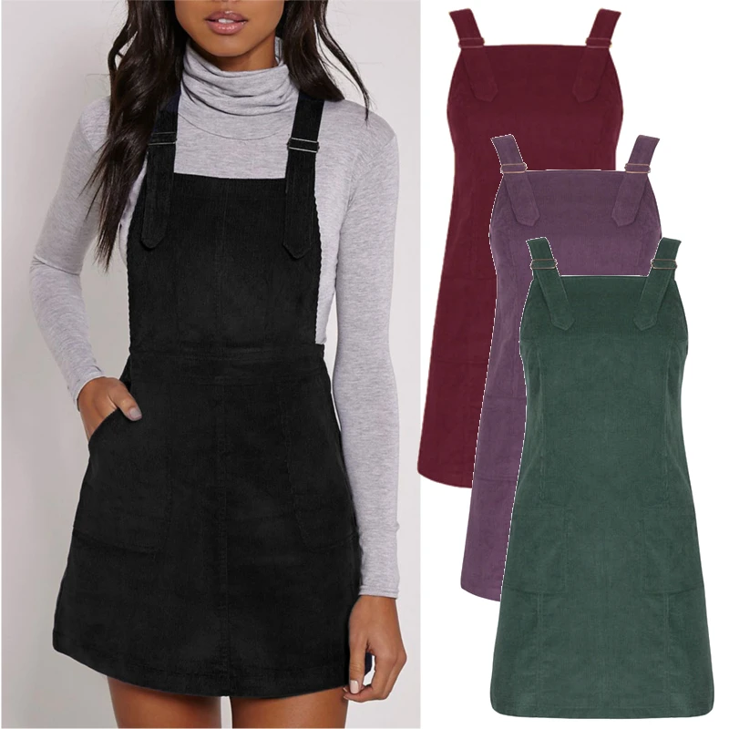 Fashion Classic Corduroy Dress Women Mini Dresses Autumn Winter Vestidos Slim Fit Strap A Line Shift Dress Plus Size Feminina
Fashion Classic Corduroy Dress Women Mini Dresses Autumn Winter Vestidos Slim Fit Strap A Line Shift Dress Plus Size Feminina
