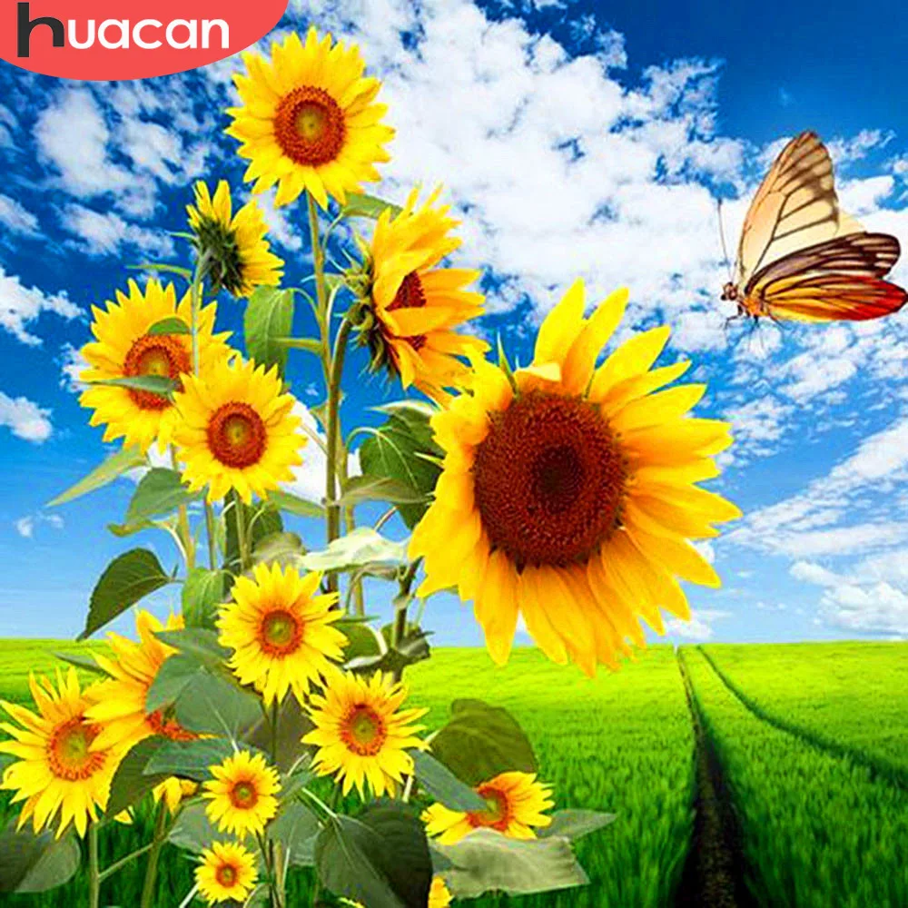 HUACAN Diamond Mosaic Sale Sunflower Diamond Embroidery Full Display Plant Diamond Painting New Square Stones Scenery Needlework
HUACAN Diamond Mosaic Sale Sunflower Diamond Embroidery Full Display Plant Diamond Painting New Square Stones Scenery Needlework