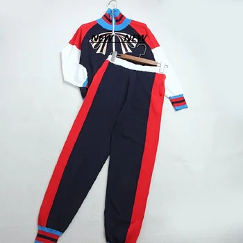 Runway Harajuku Knitted 2 Piece Set Fashion Color Block Bow Stripes Zipper Jacket Long Harem Pants Suit Casual 2019 Women's Suit
Runway Harajuku Knitted 2 Piece Set Fashion Color Block Bow Stripes Zipper Jacket Long Harem Pants Suit Casual 2019 Women's Suit