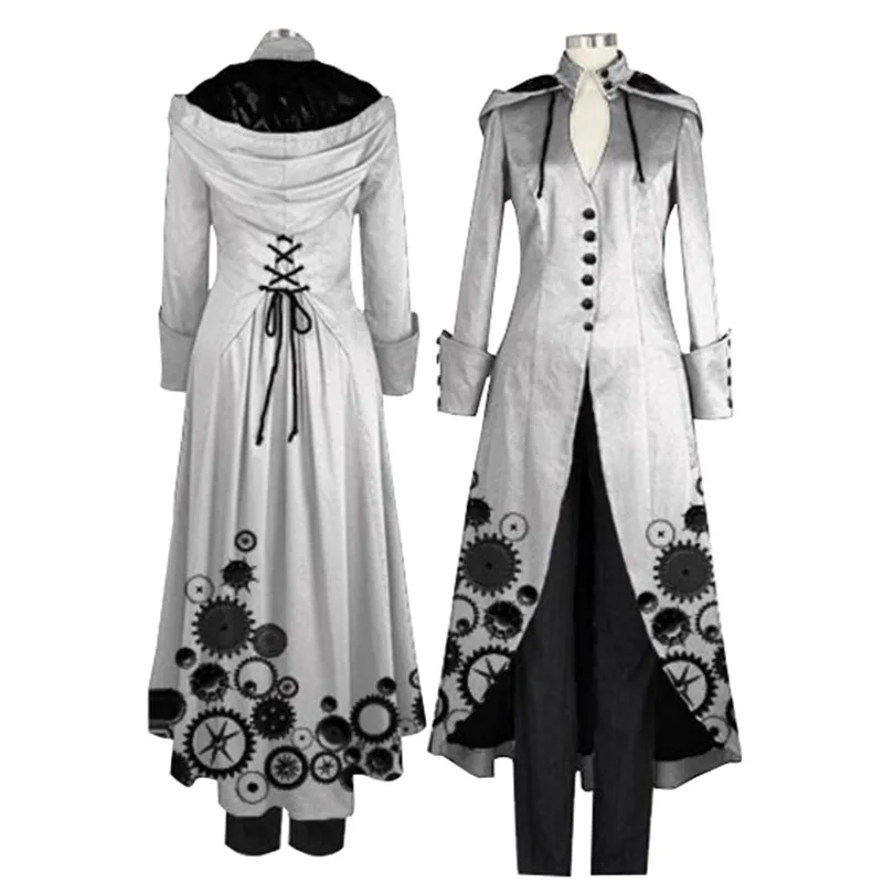 2018 New Ladies Coat Printing Fashion Steampunk Retro Ladies Uniform Trench Coat Gothic Long Coat Women Loose Plus Size
2018 New Ladies Coat Printing Fashion Steampunk Retro Ladies Uniform Trench Coat Gothic Long Coat Women Loose Plus Size