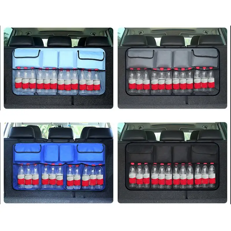 Car trunk storage box Large capacity foldable rear seat mesh storage bag Adjustable shoulder strap, Velcro seal
Car trunk storage box Large capacity foldable rear seat mesh storage bag Adjustable shoulder strap, Velcro seal