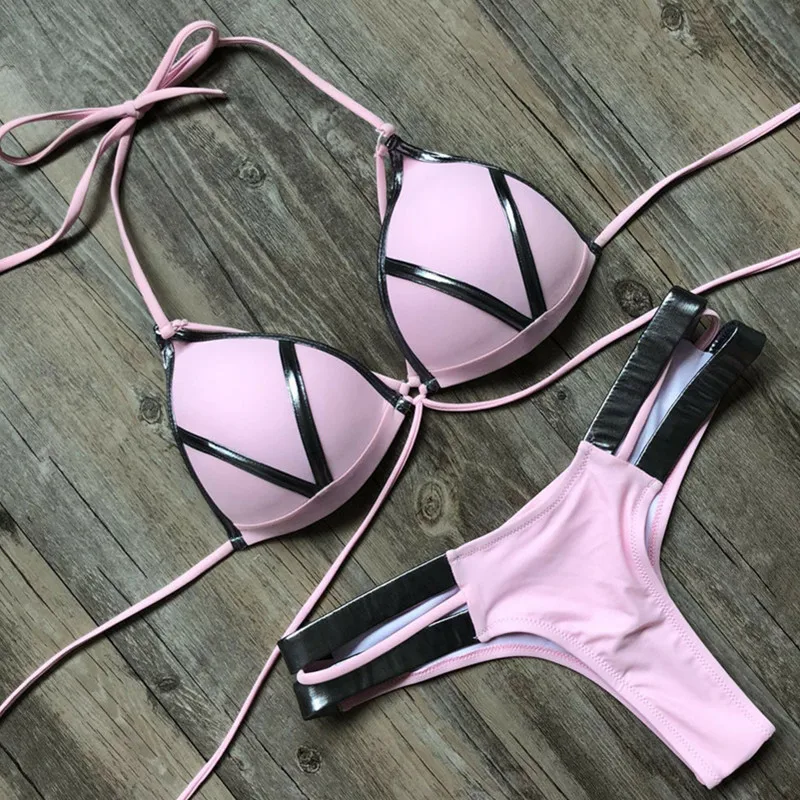 Women Sexy Bandage Bikini Set Beach Swimsuit Padded Push-up Bathing Suit Swimwear Beachwear
Women Sexy Bandage Bikini Set Beach Swimsuit Padded Push-up Bathing Suit Swimwear Beachwear